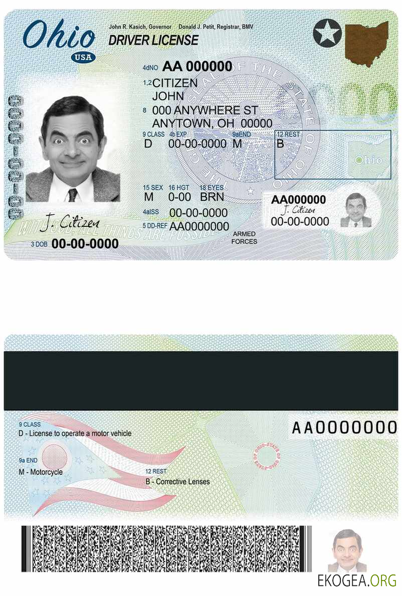 Usa Ohio state template